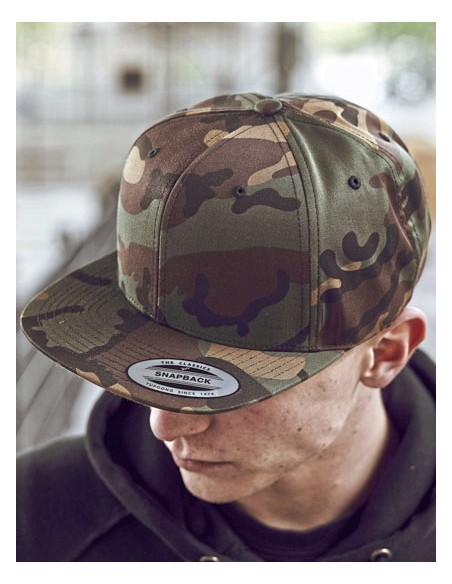 FLE-6089CF-Camo Classic Snapback Cap 2